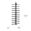 Metal Wall Mounted Wine Rack (47.25” x 20.5” x 3.5”)